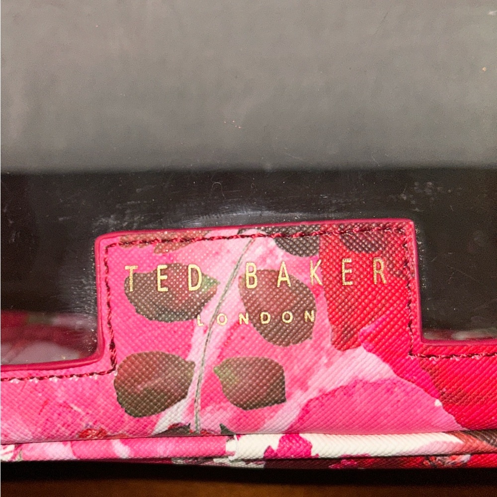 Ted Baker NWOT Floral Clear Cosmetic Bag w/unbranded chain - Picture 9 of 9
